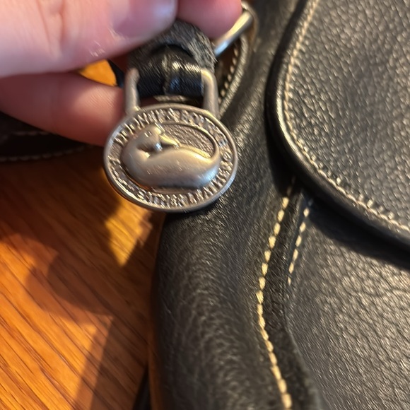 Dooney & Bourke vintage 90s black leather crossbody purse - Picture 2 of 7